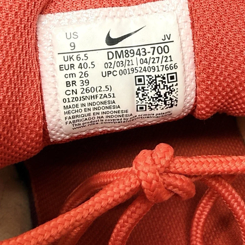 Nike Air Max 97 Sisterhood DM8943-700 Women's 9 Sneakers Orange Chaulk Cashmere